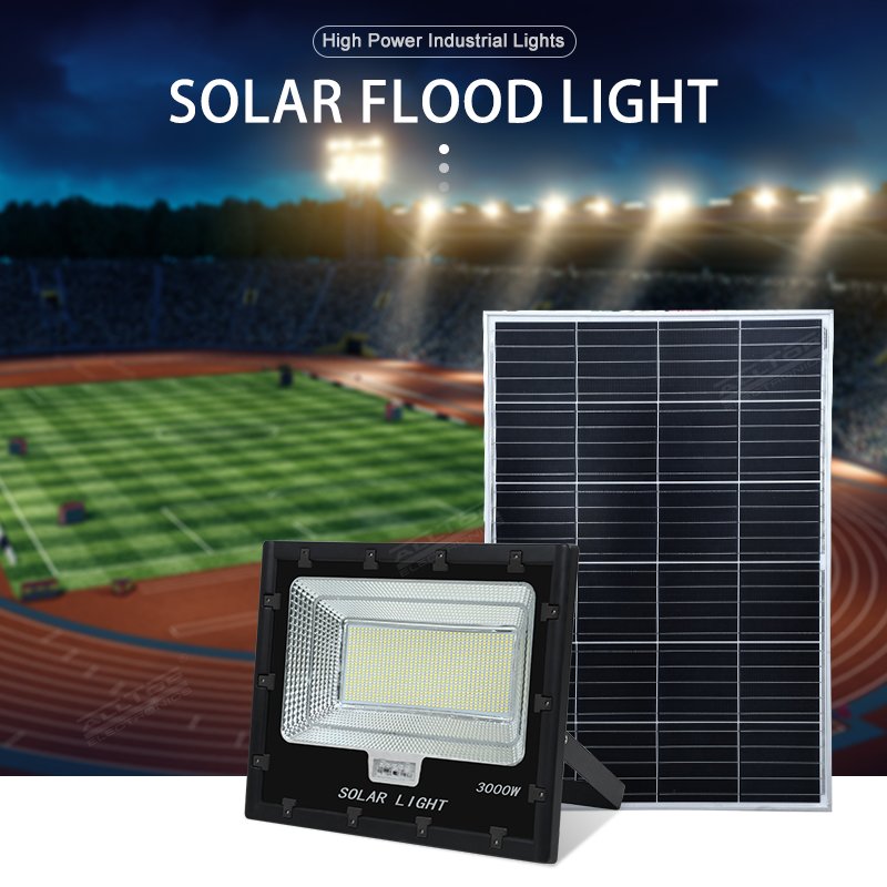 ALLTOP Rechargeable Plastic Outdoor Reflector 3000w Solar Energy LED Flood Light