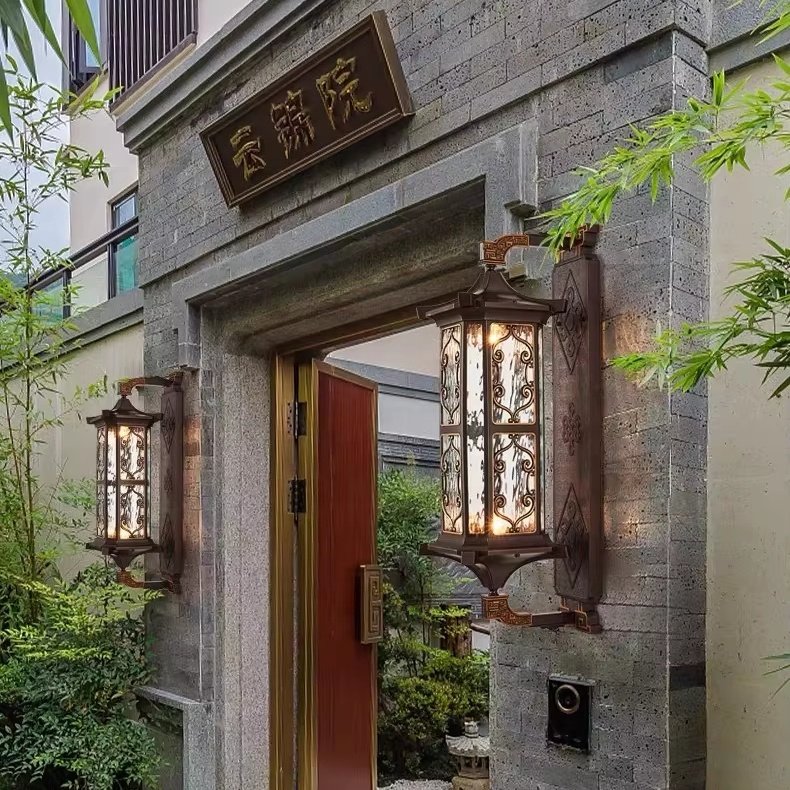 European Style Outdoor Retro Wall Lamp Waterproof Retro Villa Outdoor Lighting Antique LED Wall Outdoor Door Wall Lamp