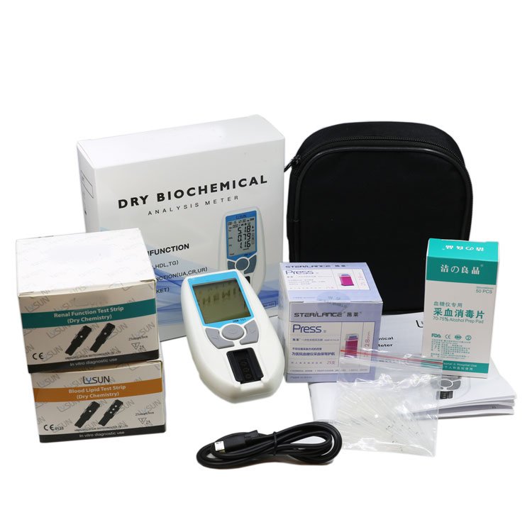 7 In1 Full Auto Dry Biochemical Analysis Meter /lipid Profile Meter /renal Function Meter with 25 Pieces test Strips