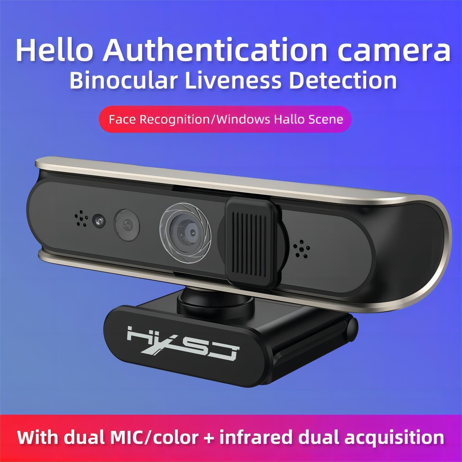 1 Meter Infrared Visible Distance Computer Hd 1080p Auto Focus Face Recognition Camera with Microphone