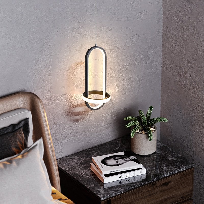 21w Gold Black Bedroom Residential Hotel Modern Pendant Light Chandelier for Bedroom