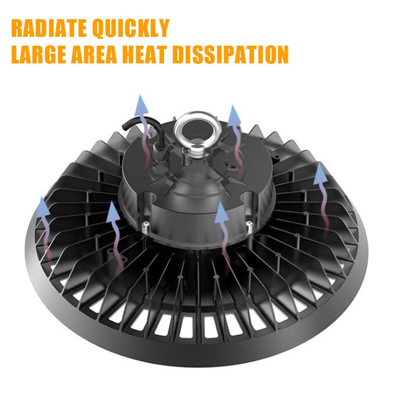 5 Years Warranty Industrial 100Watt 200Watt 170lm/w 190lm/w 300W LED UFO High Bay Lighting with With Emergency Power Supply