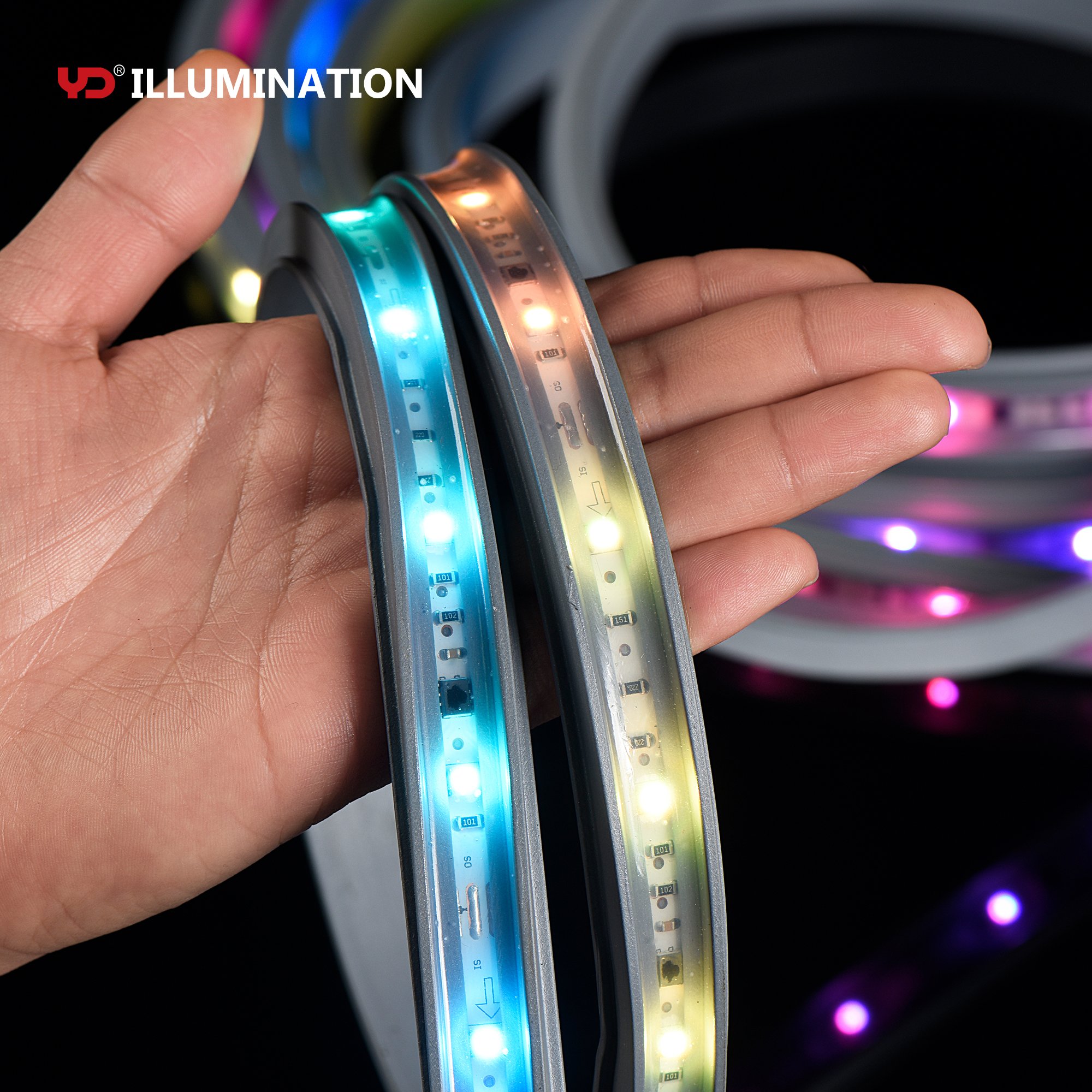 Fixed RGB Programming Underwater Swimming Pool LED Waterproof Strip Lights 35w Per Meter
