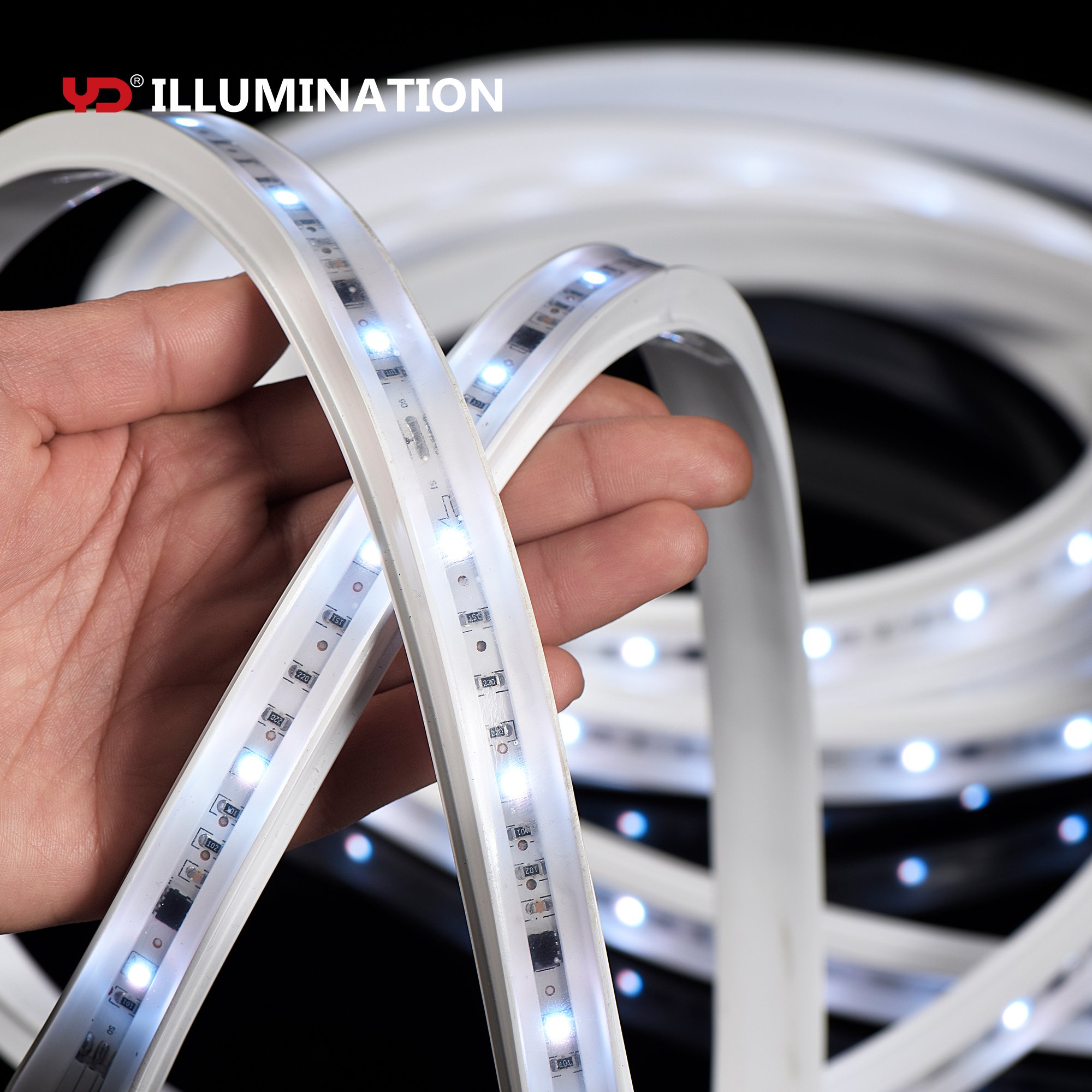 Fixed RGB Programming Underwater Swimming Pool LED Waterproof Strip Lights 35w Per Meter