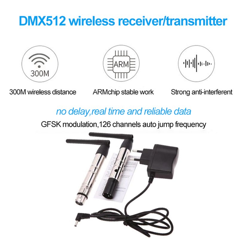 Grace 2.4G Wireless DMX Controller Console DMX512 XLR 3 Pin Wireless Transmitter