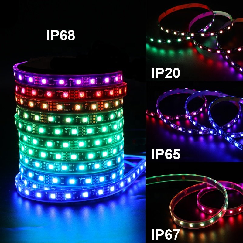 Dual Pad WS2811 DC12V 60LEDs/m Pixel LED RGB WS2811 Tape Pixel 12V WS2811 LED Strip Light
