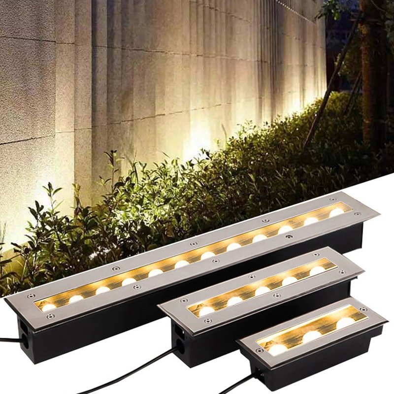 30W 0.5M LED Long Strip Buried Light Park square Recessed Led Underground Light Outdoor IP67 Waterproof Floor Tile Light