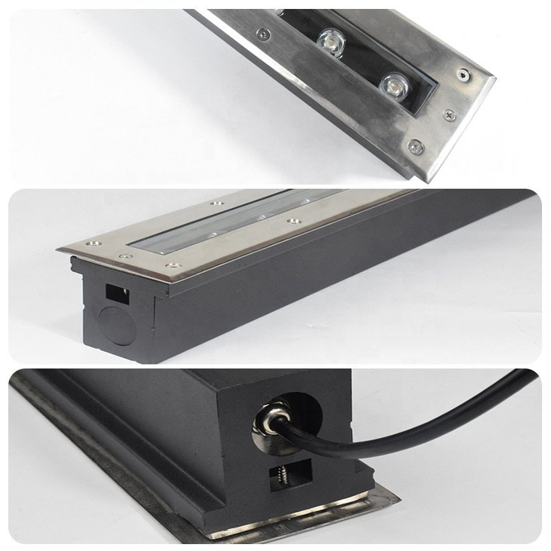 30W 0.5M LED Long Strip Buried Light Park square Recessed Led Underground Light Outdoor IP67 Waterproof Floor Tile Light