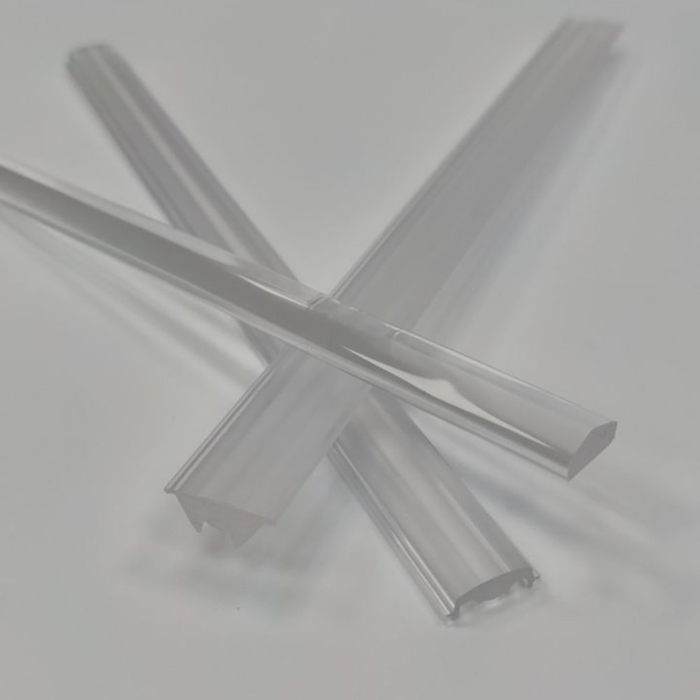Customized Extrusion Polycarbonate Plastic LED Light Cover LED Strip Light Diffuser