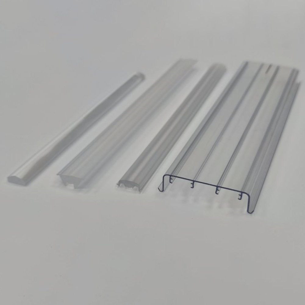 Customized Extrusion Polycarbonate Plastic LED Light Cover LED Strip Light Diffuser