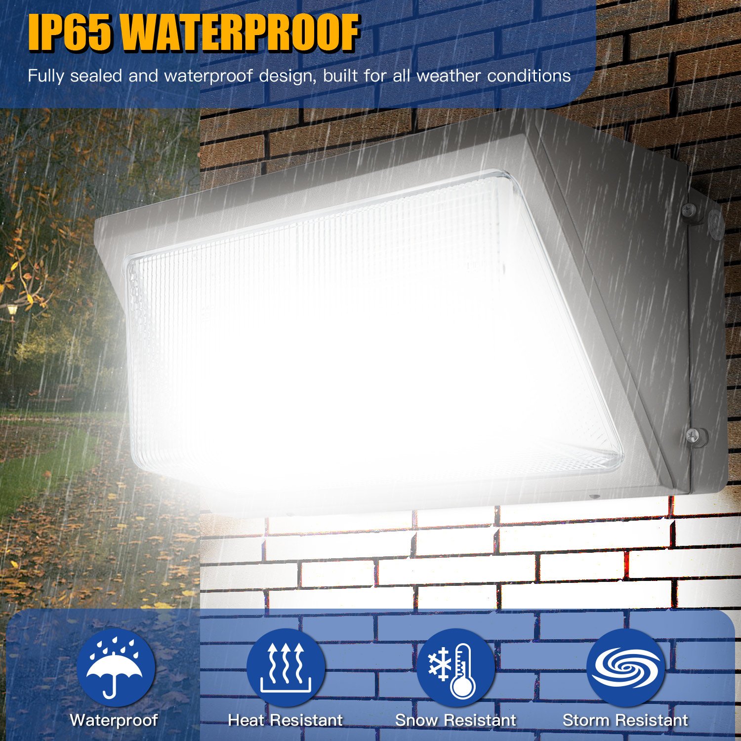 Wall Lights US Stock 5CCT Power Adjustable IP65 Fixture House Dusk to Down Exterior Lamp Outdoor Public Lighting Led Wall Lights