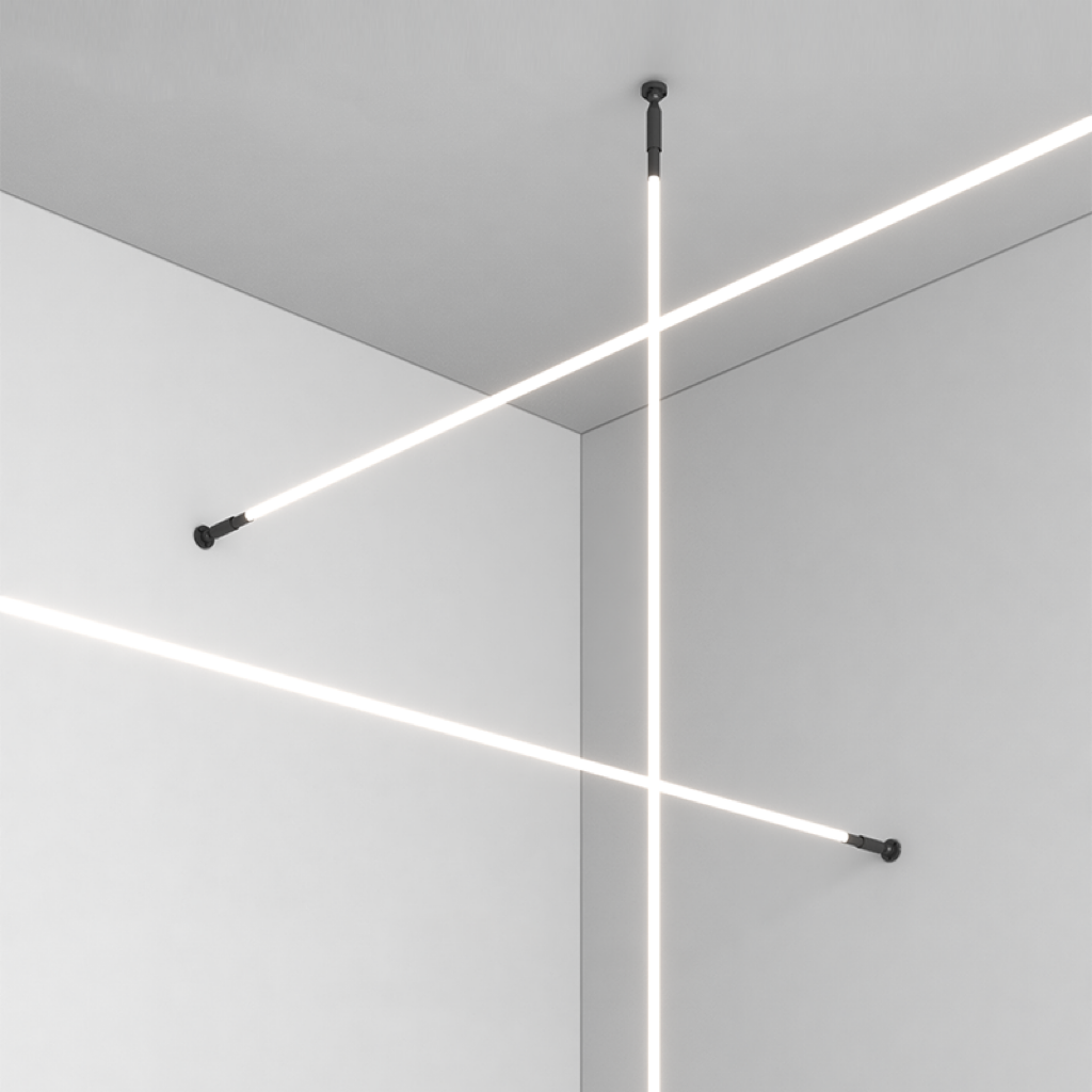2024 New Arrival LED Wall Washer 2835 COB Strip Led Skyline Linear Light Suspended 360 Degree Luminescence