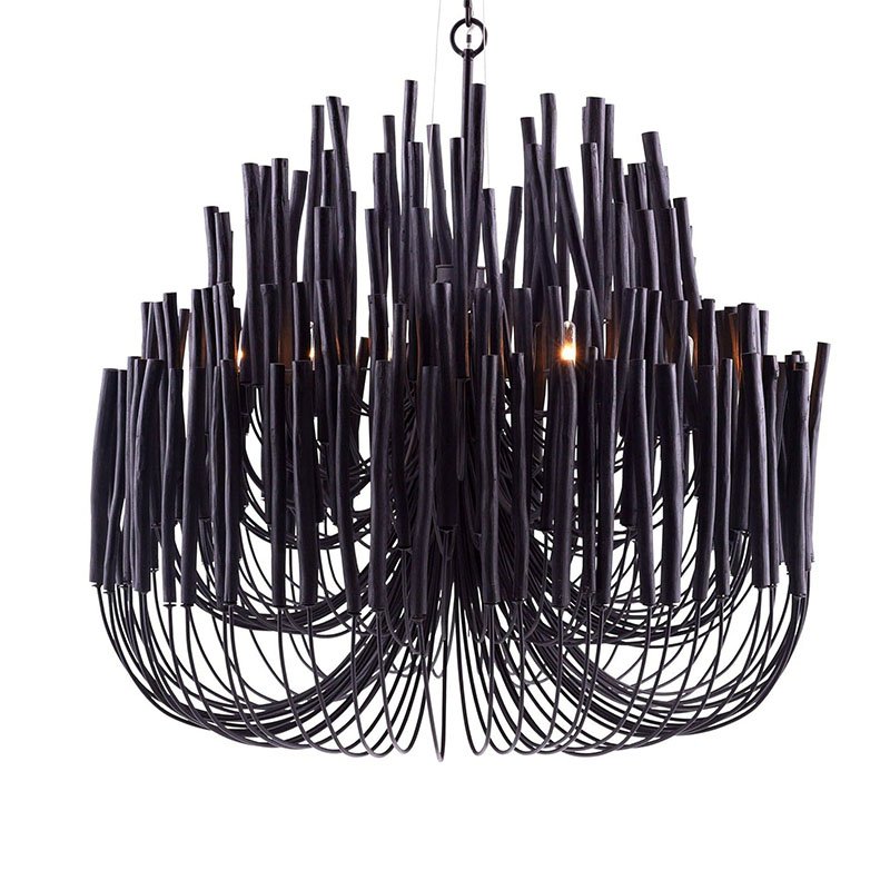 High Quality Chandeliers Nordic Style Wooden Metal Chandelier White Chandelier