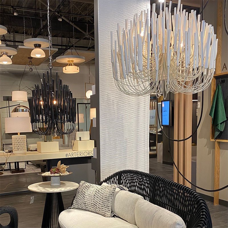 High Quality Chandeliers Nordic Style Wooden Metal Chandelier White Chandelier