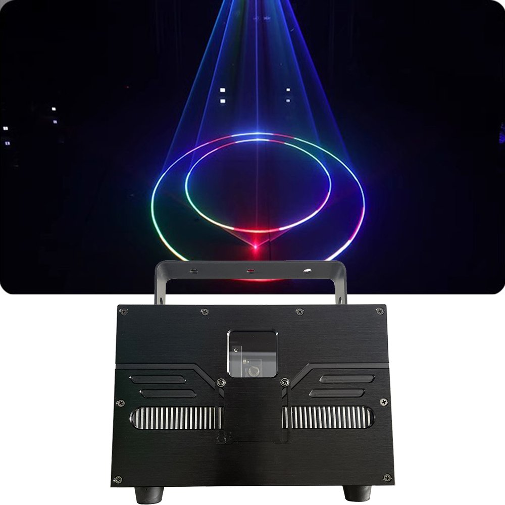 High Bright Wedding Laser 10w Rgb Full Color Laser Stage Lighting Equipment Carton Animation Line Beam Scan Holiday Party Lights