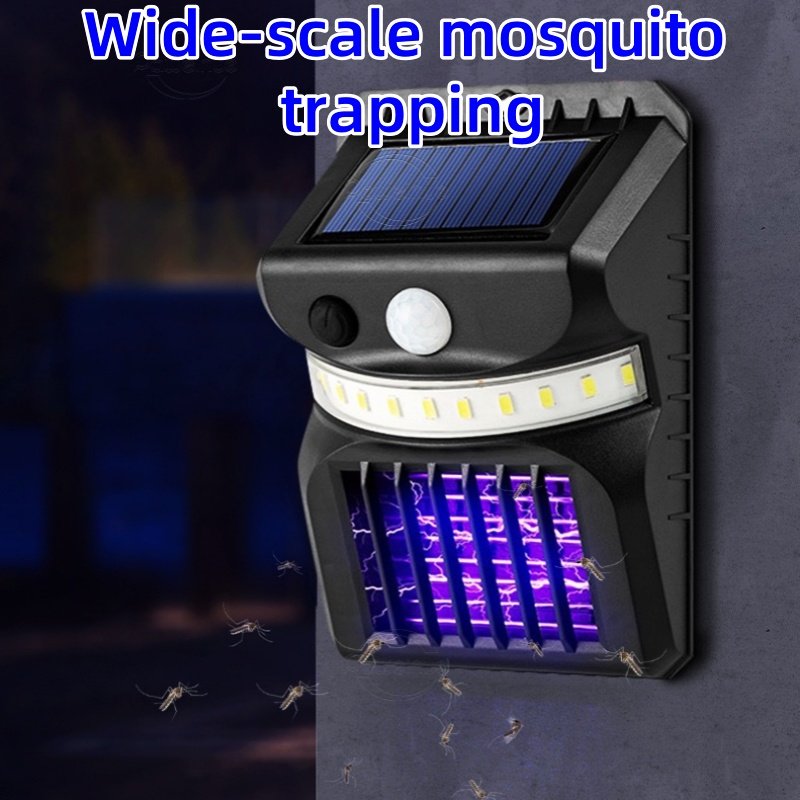 Hot Selling Solar Wall Light IP65 Outdoor Waterproof Light Control Human Sensing Courtyard Mosquito Repellent Wall Light