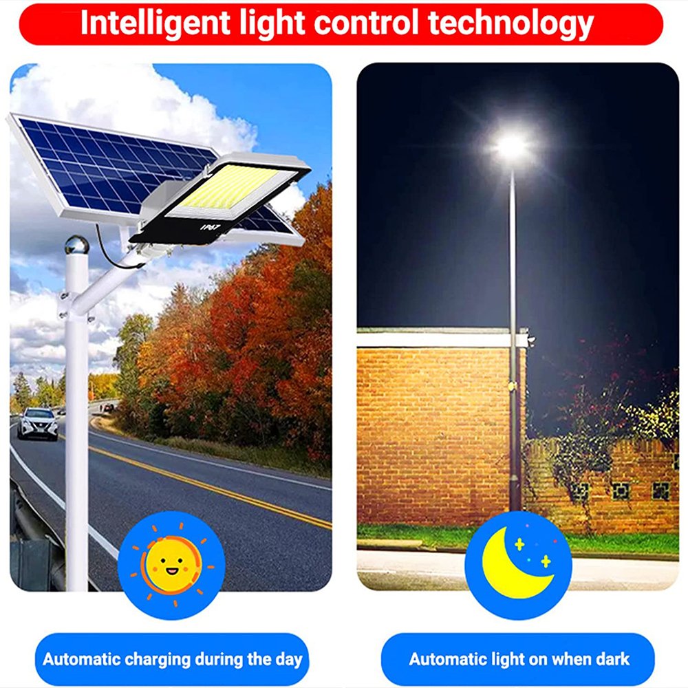 Aluminium Solar LED Street Light with Remote Control 100w 150W 200w 300w 400W IP65 Waterproof Street Lamp
