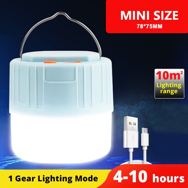 1000 Watts Solar LED Camping Light USB Rechargeable Bulb for Outdoor Tent Lamp Portable Lanterns Emergency Lights for BBQ Hiking