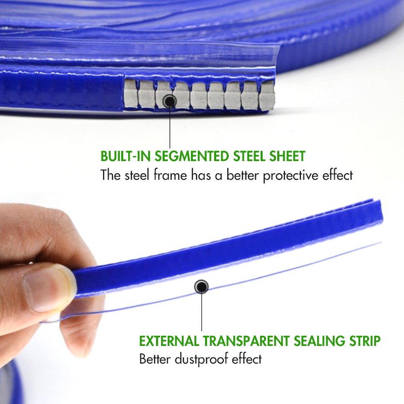 Car Scratch Protector Strip Car Anti Noise Reduction Anti-collision PVC U-shaped Decorative Dust-proof Card Slot Seal Strip