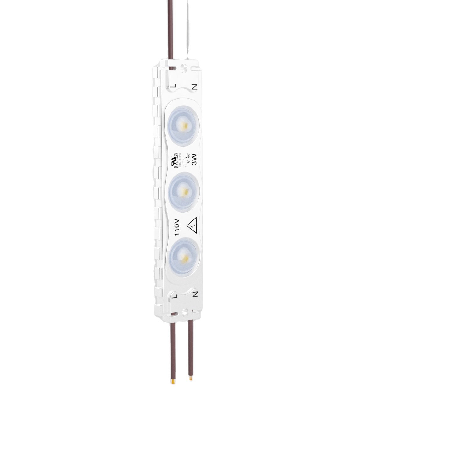 AC 110V/220V UL Listed LED Modules High Bright Light 3W 3 Leds 2835 Injection LED Module for Advertising Sign Box