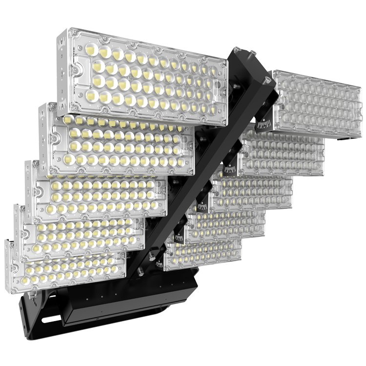 High Mast 800W 400W 1200W 220V Ip68 Ip65 4000K White Tunable Tower Crane Outside Sport Led Floodlight Flood Lights for Stadium