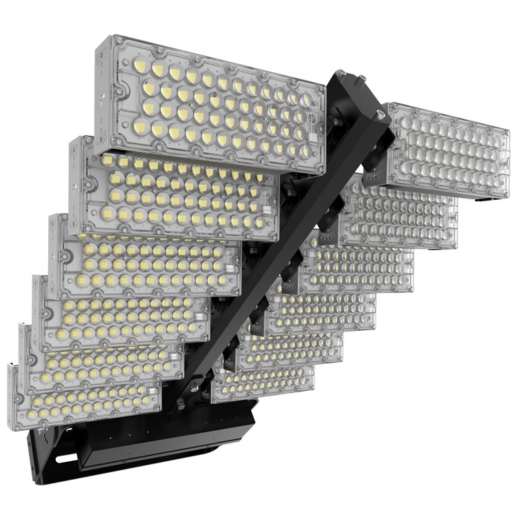 High Mast 800W 400W 1200W 220V Ip68 Ip65 4000K White Tunable Tower Crane Outside Sport Led Floodlight Flood Lights for Stadium