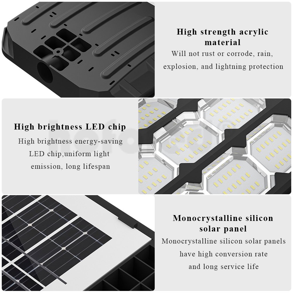 Manufacturer Wide Angle Solar Garden Lamp P65 Waterproof Courtyard Square Outdoor Solar Light With Panel
