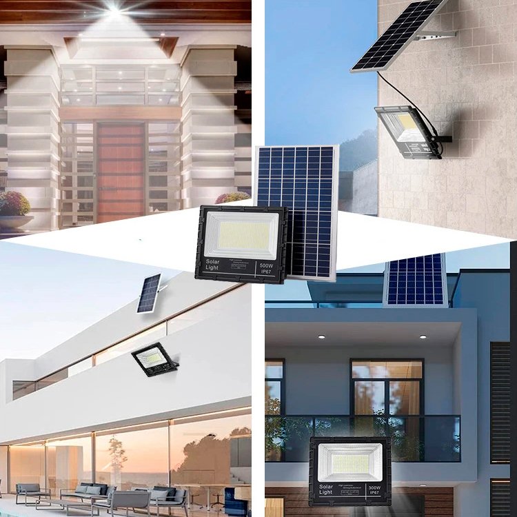 IP67 Outdoor 100W 200W 300W 500W 600W Color Changing Outdoor Solar LED Flood Light
