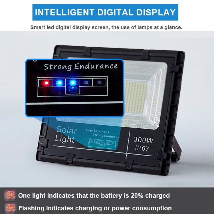 IP67 Outdoor 100W 200W 300W 500W 600W Color Changing Outdoor Solar LED Flood Light