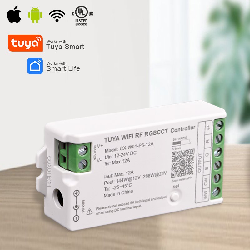 UL Certification Rgb Led Strip Light Controller CE Rohs Music Zigbee Wifi Tuya Rgb Led Controller