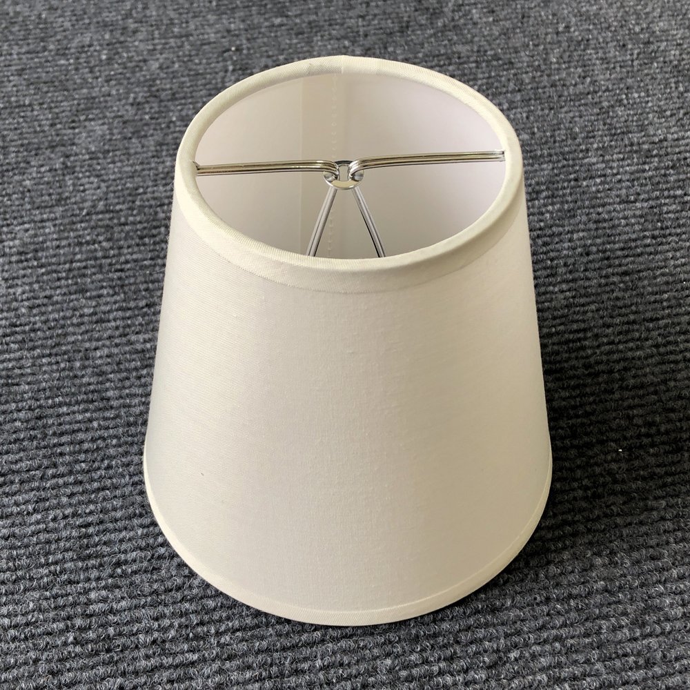OEM Customized Small Linen Fabric Lampshade With Bulb Clip