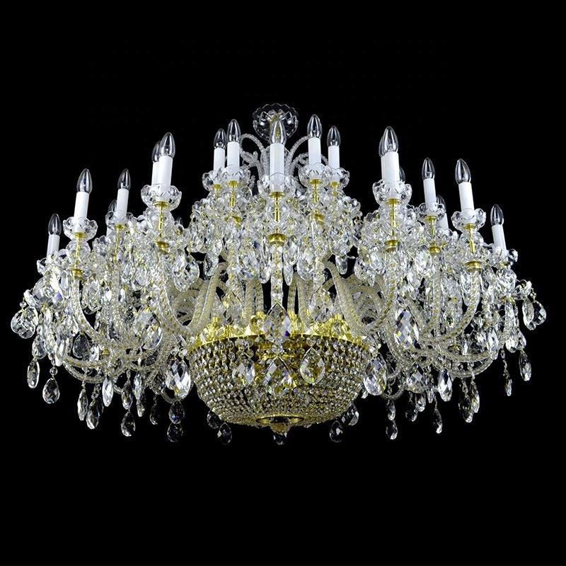 Hot Sale European Vintage Hotel Pendant Lighting Led Crystal Chandeliers