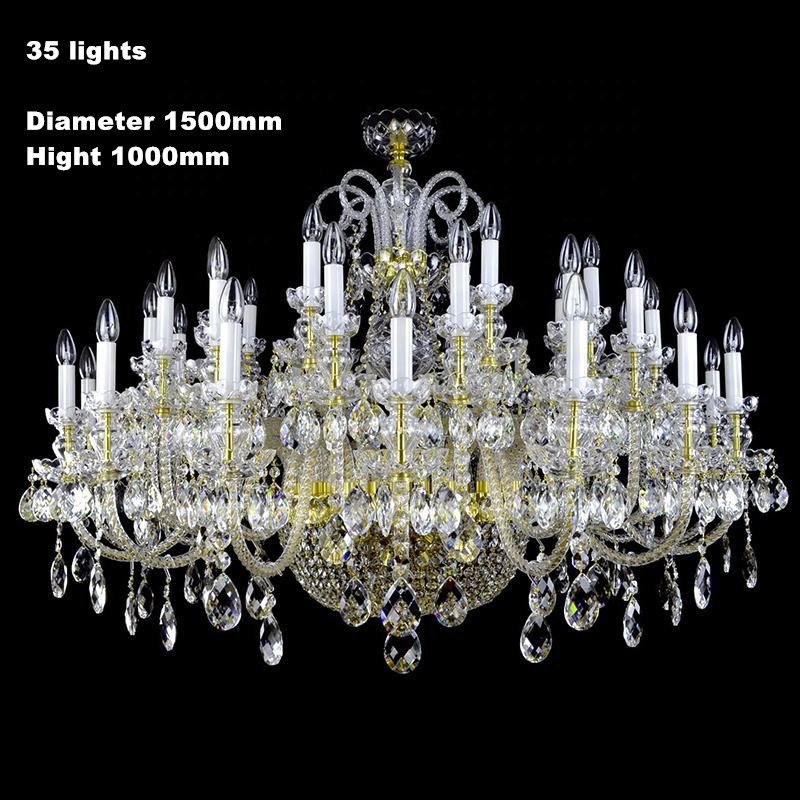 Hot Sale European Vintage Hotel Pendant Lighting Led Crystal Chandeliers