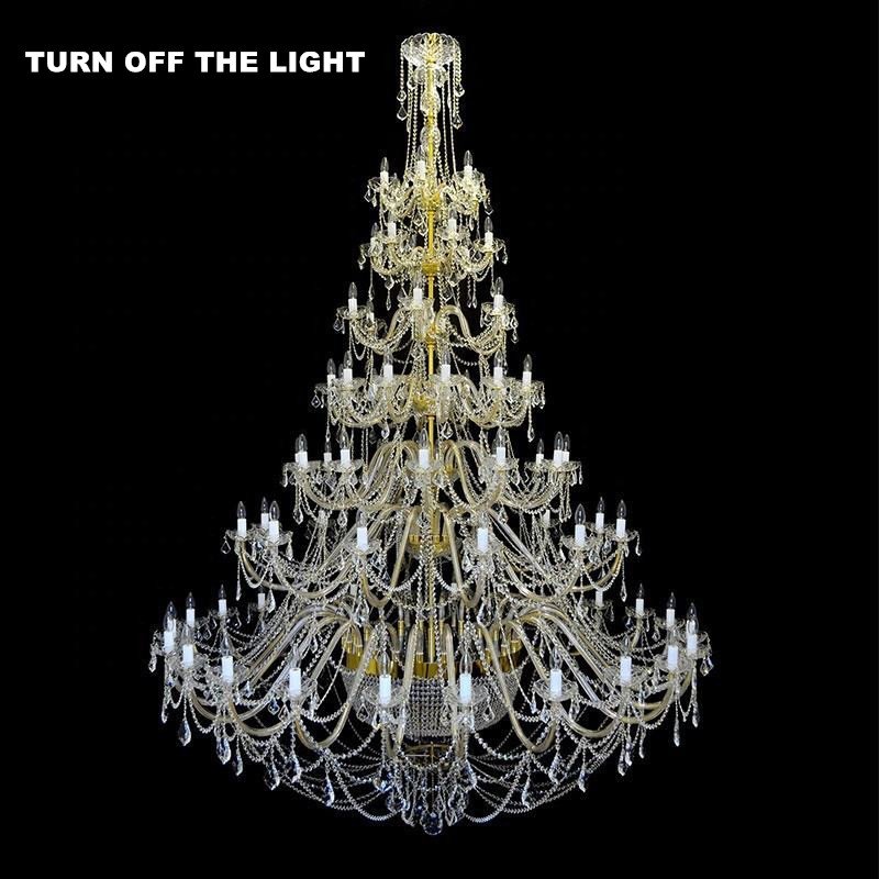 Hot Sale European Vintage Hotel Pendant Lighting Led Crystal Chandeliers