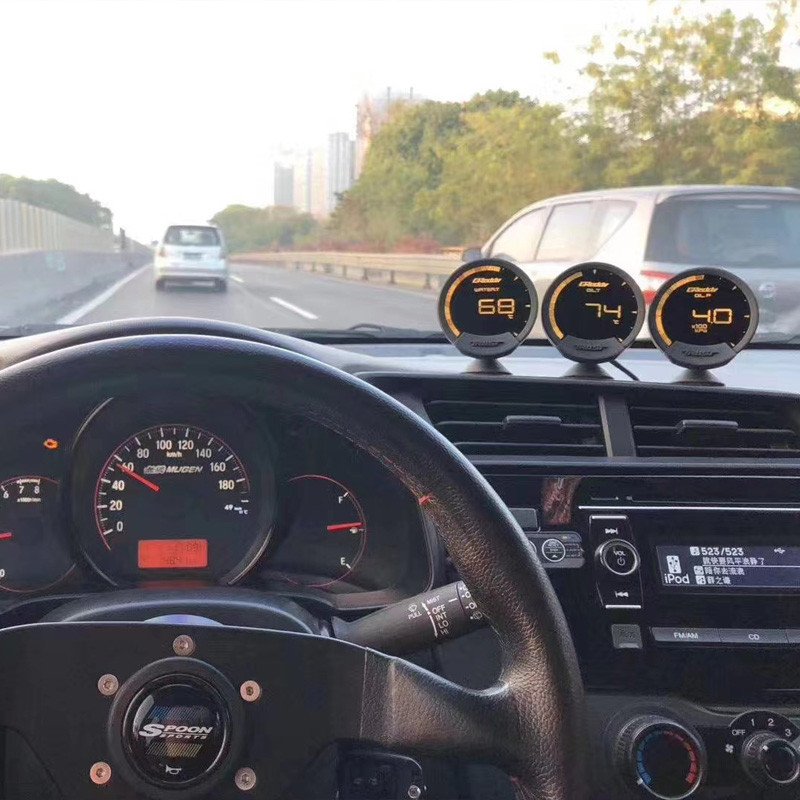 GReddi Sirius Obd2 Meter Series 7-color Adjustable New Universal LCD Meter LED Display Car Gauge Fuel Pressure air Fuel Ratio