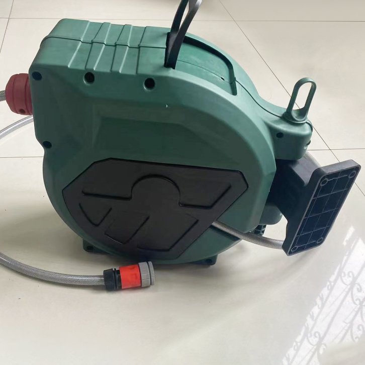 XBW-K06 Heavy Duty 28 M Meter Auto Wind 5/8" Retractable Water Hose Reel Water Irrigating System Hose Reel Garden Wash Hose Reel