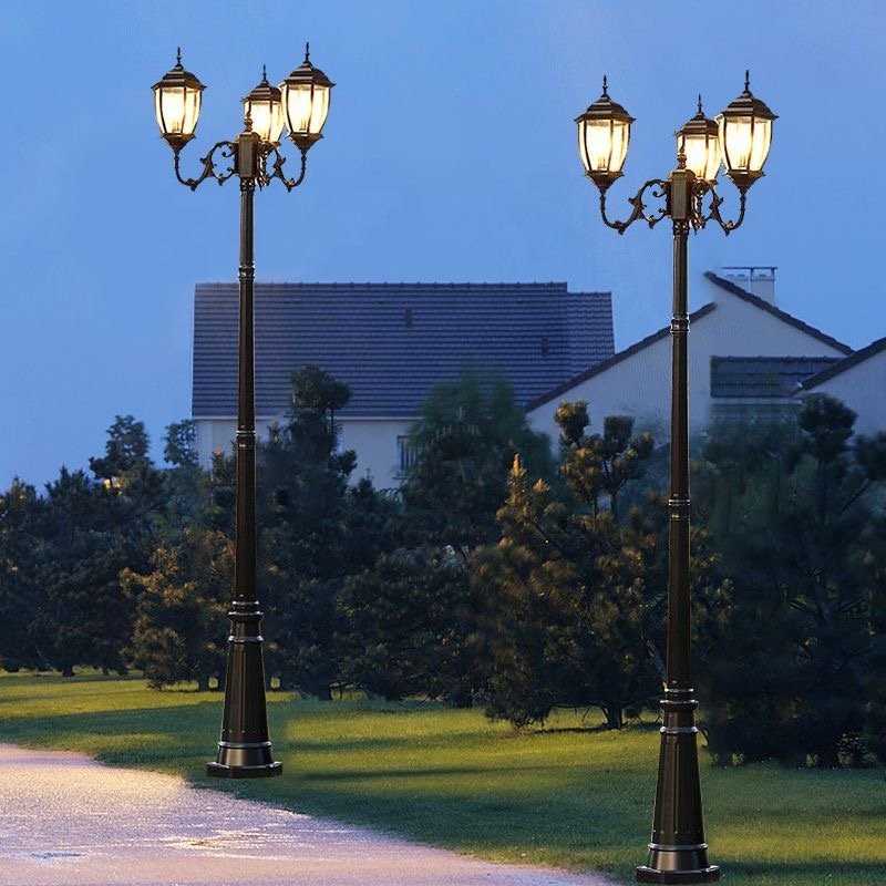 Bronze Outdoor Garden Light Outdoor Lighting LED Community Landscape Light 3m 4m 5m High Pole Garden Decoration