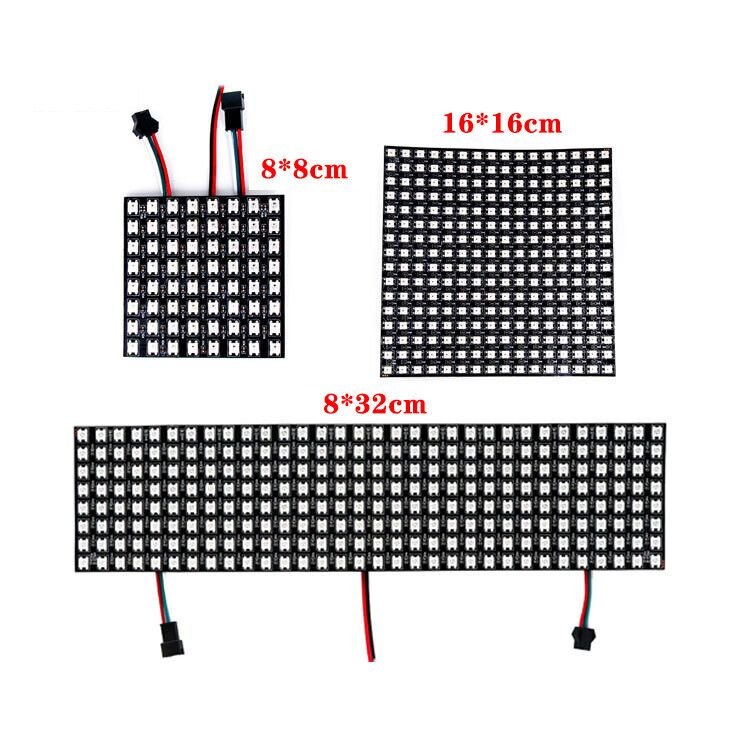 WS2812B LED Panel Chip 8x8/8x32/16x16 Pixels Full Color Panel Screen Addressable