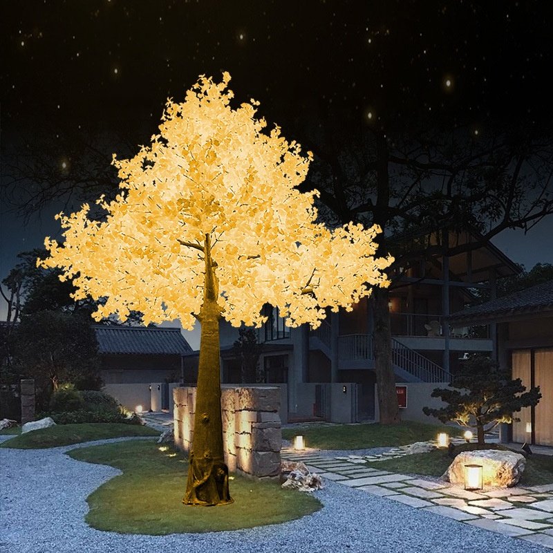 7M Led Simulation Tree Lights with Remote Control Color-changing Led Modeling Lights Project Decorative Large Landscape Lights