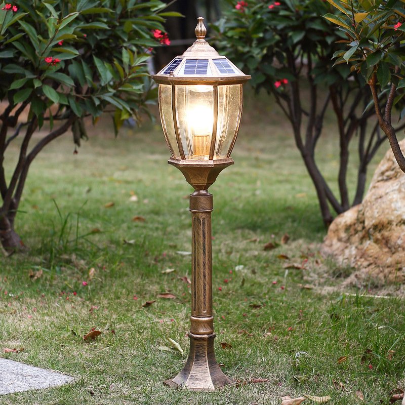 Professional Manufacture Outdoor Decorative Antique Cast Iron Street Lamp Post Led Garden Pole Light
