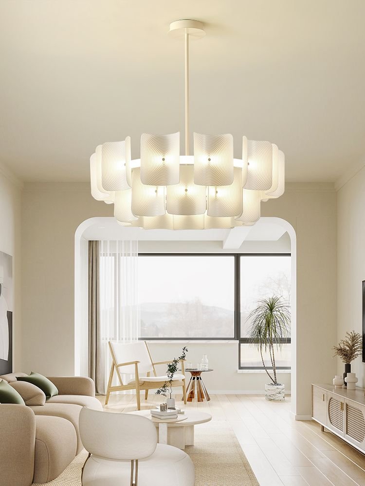 JYLIGHTING LED Pendant Lamp Japanese Wabi Sabi Style Aluminum Acrylic Bedroom Villa for Restaurant Chandelier Lighting