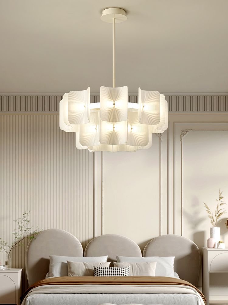 JYLIGHTING LED Pendant Lamp Japanese Wabi Sabi Style Aluminum Acrylic Bedroom Villa for Restaurant Chandelier Lighting