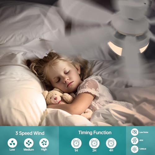 TSINYE Hot Sell Ceiling Light Dimmable Light LED Fan Light 3000K-6500K CCT Switchable With Remote Control Living Room Bedroom