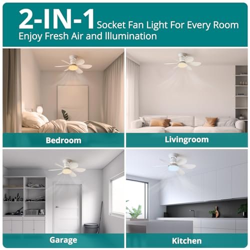 TSINYE Hot Sell Ceiling Light Dimmable Light LED Fan Light 3000K-6500K CCT Switchable With Remote Control Living Room Bedroom