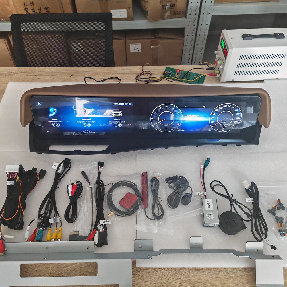 Android Dual Screen Car Digital Cluster Speed Meter for Mercedes-Benz S W221 CL W216 AMG Multimedia Player Instrument Cockpit 5G