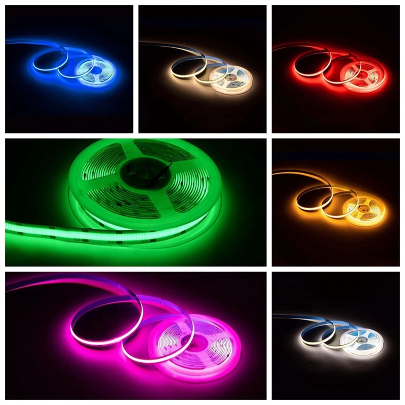 COB with Led Ultra-bright Low Pressure Household Living Room Cabinet Linear Self-adhesive Ceiling Engineering Soft Light Strip