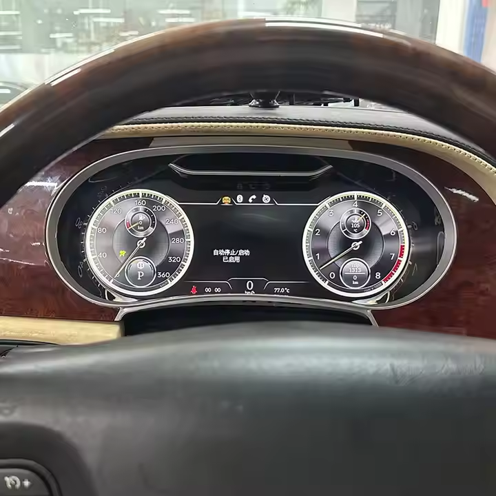 12.3 Inch Car Auto Meter Linux System Speedometer CarPlay Dashboard Digital Cluster LCD Instrument Cluster for Bentley 2005-2019
