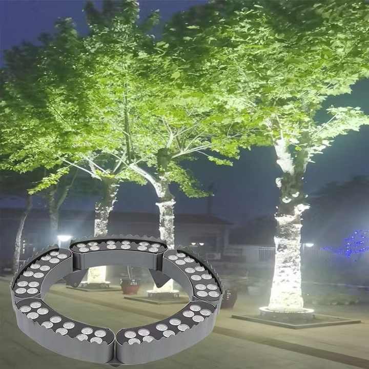 Aluminum Solar Outdoor LED Light IP65 Garden Wall Lamp Spike Electric Hugger for Landscape Tree Ring Spotlight Wall Lights