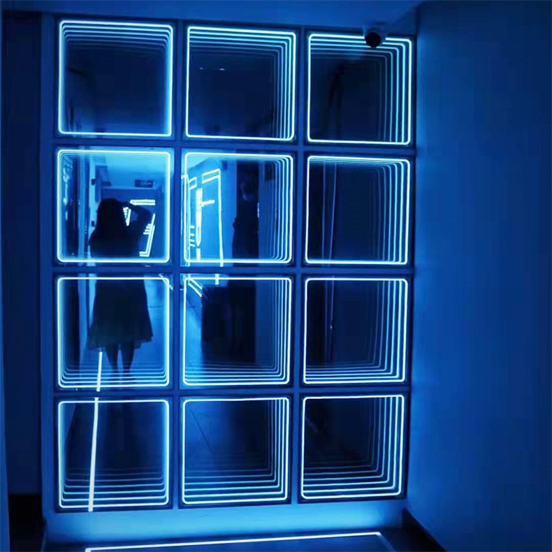 Professional Stage Lighting DMX512 Remote Control LED 3D Mirror Sensor Wedding Stage Dance Floor Light