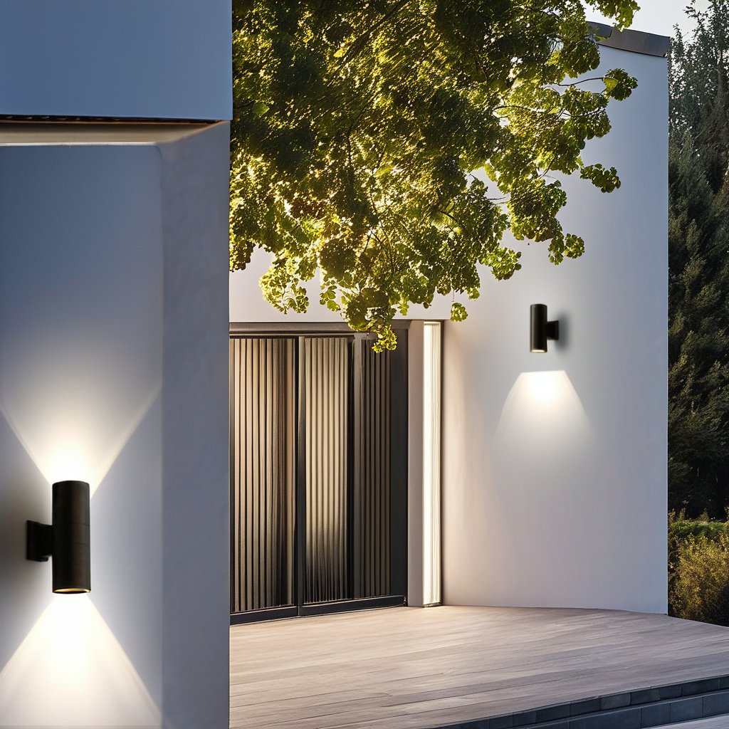 IP65 Waterproof Gu10 LED Wall Pack Aluminum Body Wall Lamps Aluminum Shade Home Hotel Outdoor Sconce Wall Lights 12V Voltage
